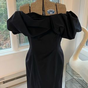 Black off the shoulder dress